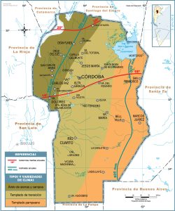 Climas de la provincia de Córdoba.
