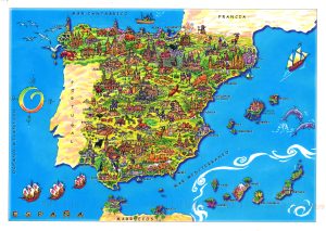 Mapa turístico de España