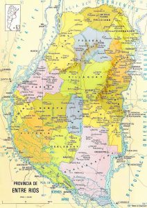 División político-administrativa de la provincia de Entre Ríos.