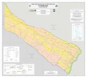 Mapa geológico de la provincia de Formosa