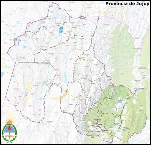 Mapa de la provincia de Jujuy