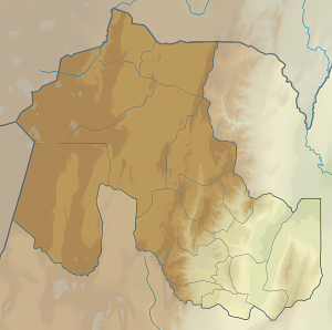 Mapa físico en blanco de la provincia de Jujuy.