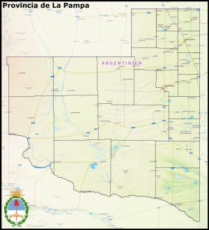 Mapa de la provincia de La Pampa