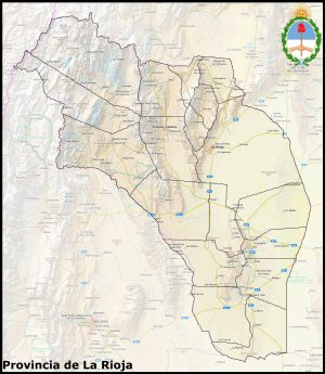 Mapa de la provincia de La Rioja (Argentina)