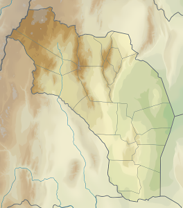 Mapa físico en blanco de la provincia de La Rioja.