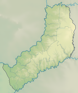 Mapa físico en blanco de la provincia de Misiones.