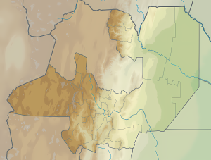 Mapa físico en blanco de la provincia de Salta.