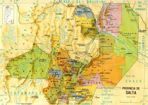 División político-administrativa de la provincia de Salta.