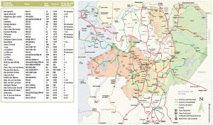 Mapa de carreteras de la provincia de Salta