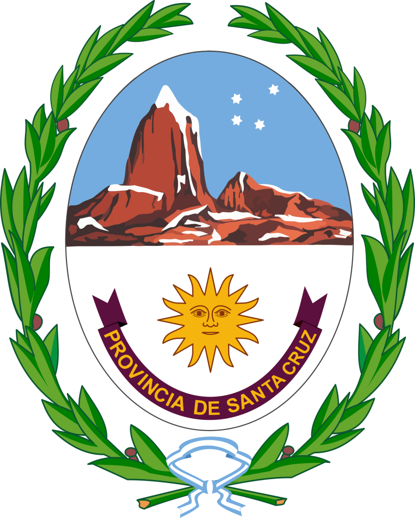Escudo de la provincia de Santa Cruz (Argentina).