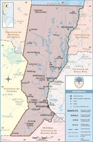 ¿Cuáles son las principales ciudades de Santa Fe?
