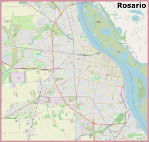 Plano de la ciudad de Rosario (Argentina)