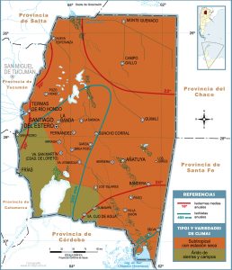 Climas de la provincia de Santiago del Estero.