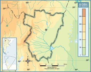 Mapa topográfico en blanco de la provincia de Tucumán.