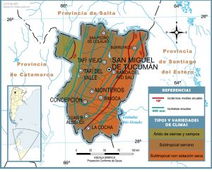Climas de la provincia de Tucumán.