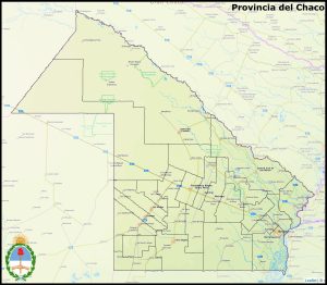 Mapa de la provincia del Chaco