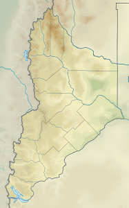 Mapa físico en blanco de la provincia del Neuquén.