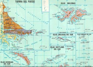 División político-administrativa de la provincia de Tierra del Fuego.