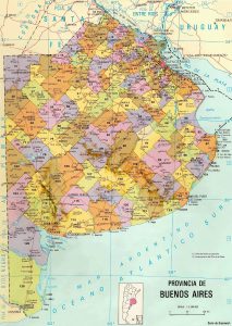 División político-administrativa de la provincia de Buenos Aires.
