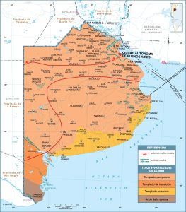 Climas de la provincia de Buenos Aires.