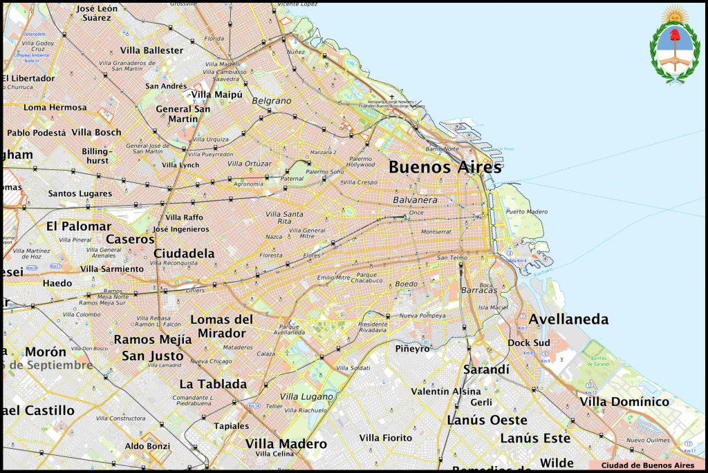 Plano de la ciudad de Buenos Aires.