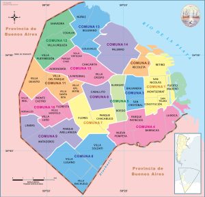 ¿Cuáles son las comunas de la ciudad de Buenos Aires?