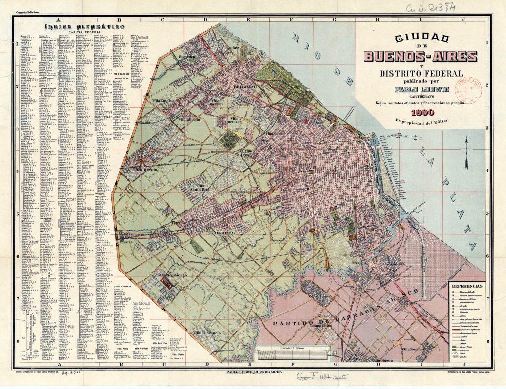 Plano de la Ciudad de Buenos-Aires y distrito federal 1900.