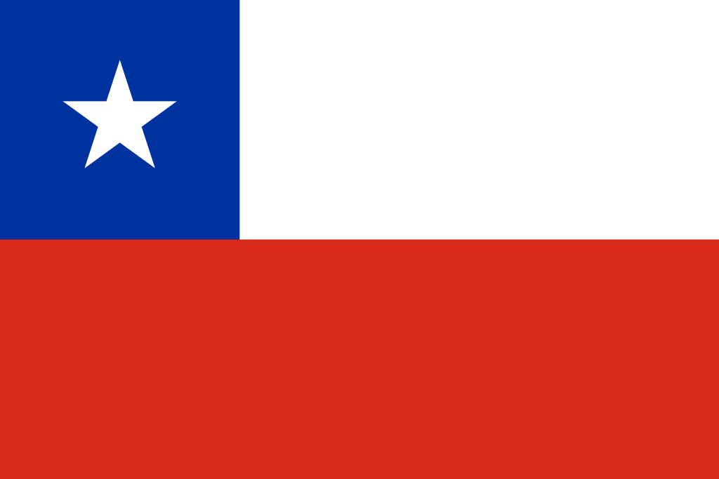 Bandera de Chile.