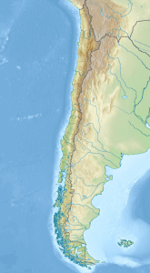 Mapa físico en blanco de Chile.