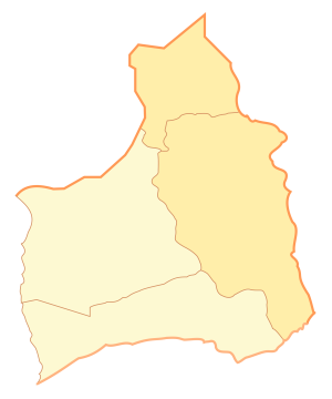 Mapa mudo de la región de Arica y Parinacota