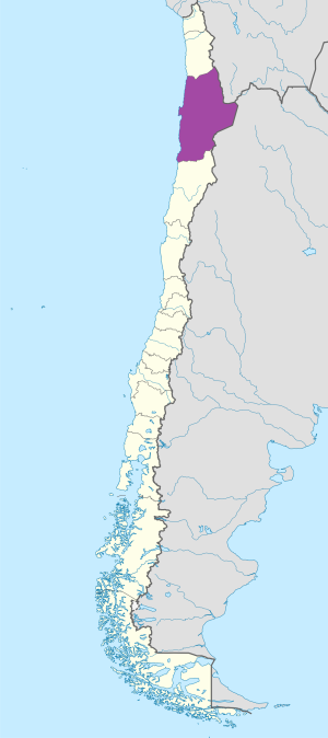¿Dónde se encuentra la región de Antofagasta?