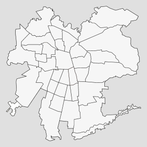 Mapa mudo de la ciudad de Santiago de Chile