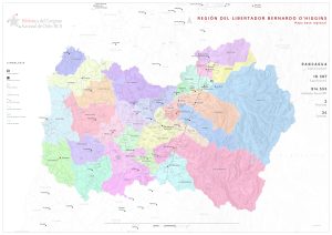 Mapa político de la región de O’Higgins