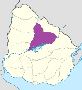 Mapa de ubicación del departamento de Tacuarembó. Mapa de ubicación del departamento de Tacuarembó.