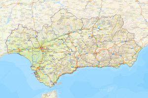 Mapa de carreteras de Andalucía