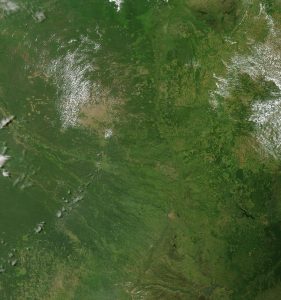 Imagen satelital de Paraguay en enero de 2003. Imagen satelital de Paraguay en enero de 2003.
