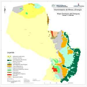 Mapa geológico del Paraguay