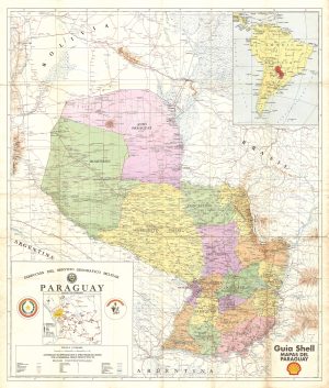 Mapa político de Paraguay