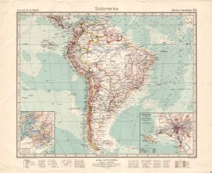 Mapa de Sudamérica de 1938