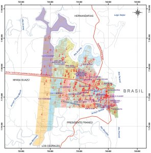 Subdivisiones de Ciudad del Este.