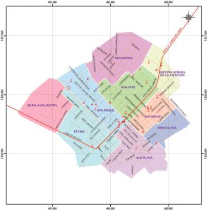 Plano de la ciudad de San Pedro de Ycuamandiyú
