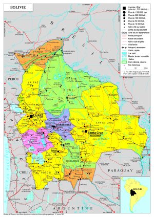 Mapa de Bolivia