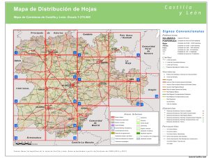 Mapa de carreteras de Castilla y León