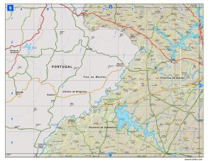 Mapa de carreteras de Castilla y León hoja numero 9.