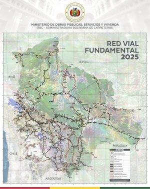 Mapa de carreteras de Bolivia