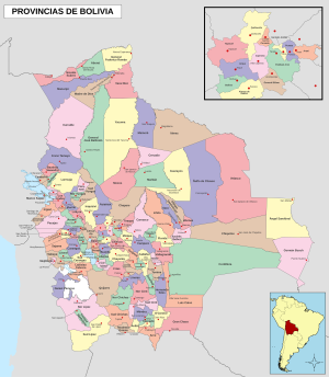 ¿Cuáles son las provincias de Bolivia?