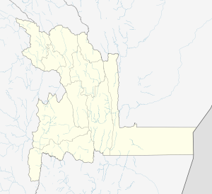 Mapa mudo del departamento de Chuquisaca