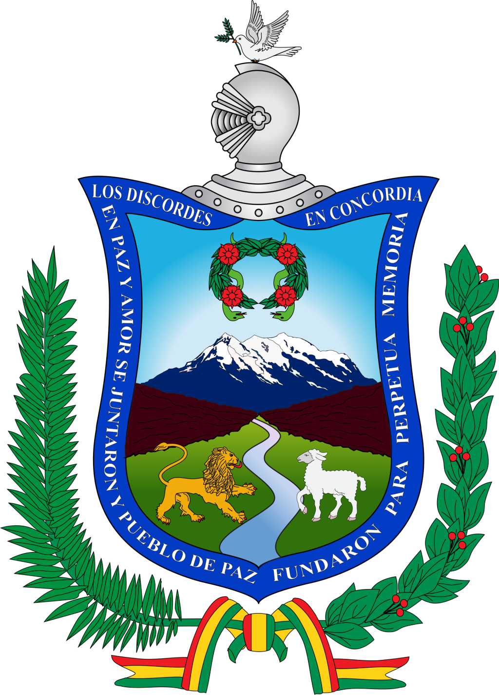 Escudo del departamento de La Paz (Bolivia).