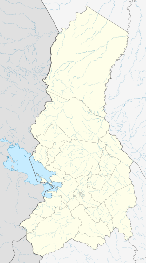 Mapa mudo del departamento de La Paz (Bolivia)