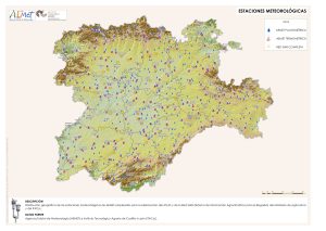 Estaciones meteorológicas en Castilla y León.